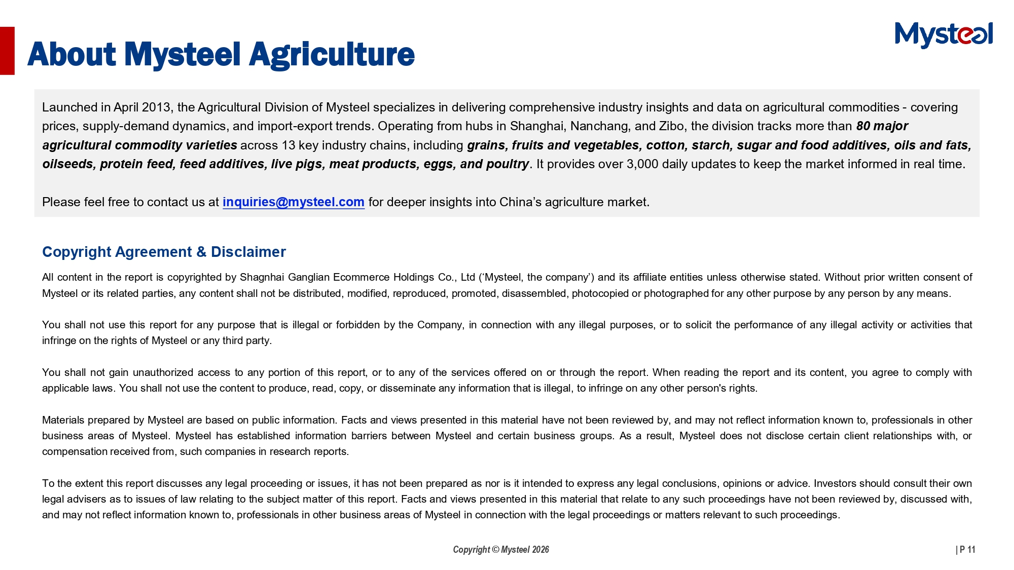 A Glance of China Agriculture Market 20260511